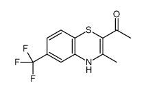 1-[3-methyl-6-(trifluoromethyl)-4H-1,4-benzothiazin-2-yl]ethanone结构式
