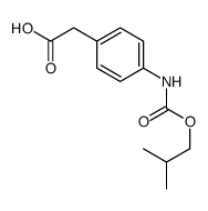 2-[4-(2-methylpropoxycarbonylamino)phenyl]acetic acid Structure