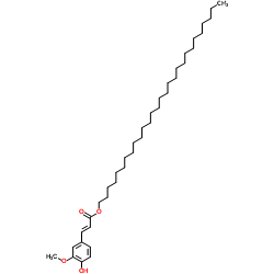 Octacosyl (E)-ferulate structure
