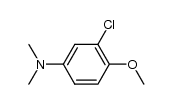 3-chloro-4-methoxy-N,N-dimethyl-aniline结构式