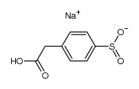 sodium 4-(carboxymethyl)benzenesulfinate Structure