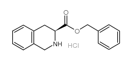 (S)-1,2,3,4-四氢异喹啉-3-羧酸苄酯盐酸盐结构式