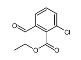 2-氯-6-甲酰基-苯甲酸乙酯结构式