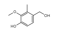 4-hydroxy-3-methoxy-2-methylbenzyl alcohol Structure