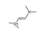 trans-1-(dimethylamino)-2-(trimethylstannyl)ethene Structure
