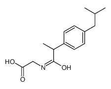 2-[2-[4-(2-methylpropyl)phenyl]propanoylamino]acetic acid Structure