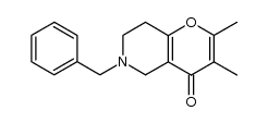 2-benzyl-2,3-dimethyl-5,6,7,8-tetrahydro-6-azachromone结构式