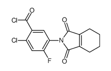 N-(4-chloro-5-chlorocarbonyl-2-fluorophenyl)3,4,5,6-tetrahydrophthalimide Structure