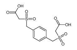 2-[[4-(carboxymethylsulfonylmethyl)phenyl]methylsulfonyl]acetic acid Structure