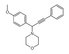 4-[1-(4-methoxyphenyl)-3-phenylprop-2-ynyl]morpholine结构式