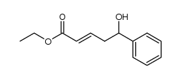 2E-5-hydroxy-5-phenyl-pent-2-enoic acid ethyl ester结构式