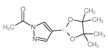 1-(4-(4,4,5,5-Tetramethyl-1,3,2-dioxaborolan-2-yl)-1H-pyrazol-1-yl)ethan-1-one Structure