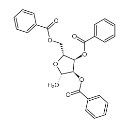 2,3,5-Tri-O-benzoyl-D-ribofuranose结构式