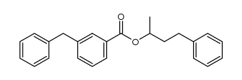 4-phenylbutan-2-yl-3-benzylbenzoate结构式