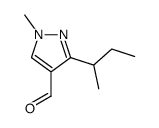 1-甲基-3-(1-甲基丙基)-1H-吡唑-4-羧醛结构式