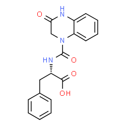 (S)-2-(3-Oxo-1,2,3,4-tetrahydroquinoxaline-1-carboxamido)-3-phenylpropanoic acid Structure