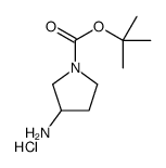 1-Boc-3-氨基吡咯烷盐酸盐结构式
