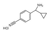 4-((1S)氨基环丙基甲基)苯甲腈盐酸盐结构式