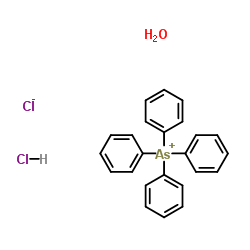 四苯基氯化砷(V) 盐酸盐,水合物结构式