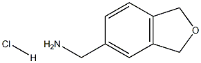(1,3-二氢异苯并呋喃-5-基)甲胺盐酸盐结构式