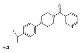 pyridin-3-yl-[4-[4-(trifluoromethyl)phenyl]piperazin-1-yl]methanone,hydrochloride结构式