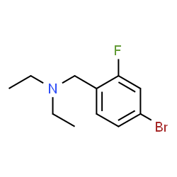 [(4-Bromo-2-fluorophenyl)methyl]diethylamine Structure