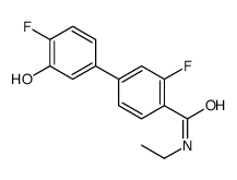 N-ethyl-2-fluoro-4-(4-fluoro-3-hydroxyphenyl)benzamide Structure