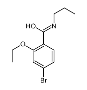 N-丙基-4-溴-2-乙氧基苯甲酰胺结构式