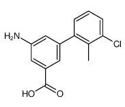 3-amino-5-(3-chloro-2-methylphenyl)benzoic acid结构式
