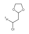 2-(2-chloro-2-deuteroethyl)-1,3-dioxolane结构式
