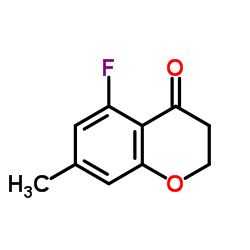 5-Fluoro-7-methyl-2,3-dihydro-4H-chromen-4-one Structure