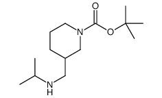 3-(异丙基氨基-甲基)-哌啶-1-羧酸叔丁酯结构式