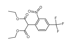 diethyl 2-(4-(trifluoromethyl)-2-nitrophenyl)malonate结构式