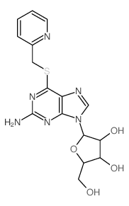 Guanosine,6-S-(2-pyridinylmethyl)-6-thio- (9CI)结构式