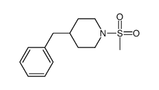 4-benzyl-1-methylsulfonylpiperidine Structure