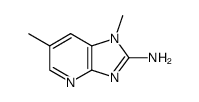 2-氨基-1,6-二甲基咪唑并吡啶结构式