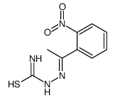 [1-(2-nitrophenyl)ethylideneamino]thiourea Structure