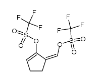 (Z)-5-[(trifluoromethanesulfonyloxy)methylene]-1-cyclopentenyl trifluoromethanesulfonate Structure