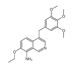 7-ethoxy-4-(3,4,5-trimethoxybenzyl)isoquinolin-8-amine结构式