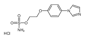 2-(4-imidazol-1-ylphenoxy)ethyl sulfamate,hydrochloride结构式