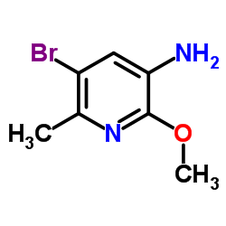 5-Bromo-2-methoxy-6-methyl-3-pyridinamine结构式