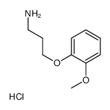 3-(2-Methoxyphenoxy)propan-1-amine hydrochloride Structure