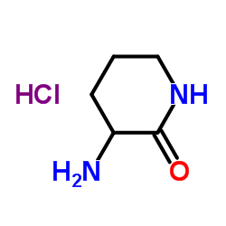 3-Amino-2-piperidinone hydrochloride (1:1) structure