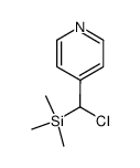 Pyridine, 4-[chloro(trimethylsilyl)methyl]- (9CI)结构式
