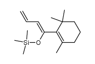trimethyl((1-(2,6,6-trimethylcyclohex-1-en-1-yl)buta-1,3-dien-1-yl)oxy)silane Structure