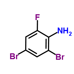 2,4-二溴-6-氟苯胺结构式