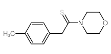 Ethanethione,2-(4-methylphenyl)-1-(4-morpholinyl)-结构式
