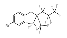 1-溴-4-(1h,1H-全氟-2,2-二甲基戊基)苯结构式