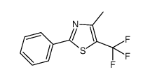 4-methyl-2-phenyl-5-trifluoromethyl-1,3-thiazole结构式