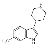 6-甲基-3-哌啶-4-基-1H-吲哚结构式